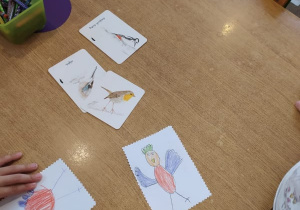 obrazki ptaków wykonane przez dzieci